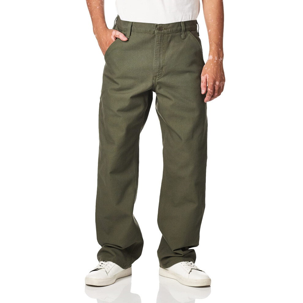 Carhartt Men's Washed Duck Work Dungaree Pant  Moss  29W x 32L