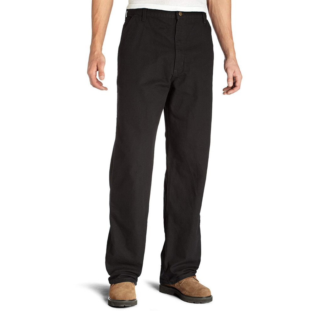 Carhartt Men's Washed Duck Work Dungaree Pant  Black  40W X 32L