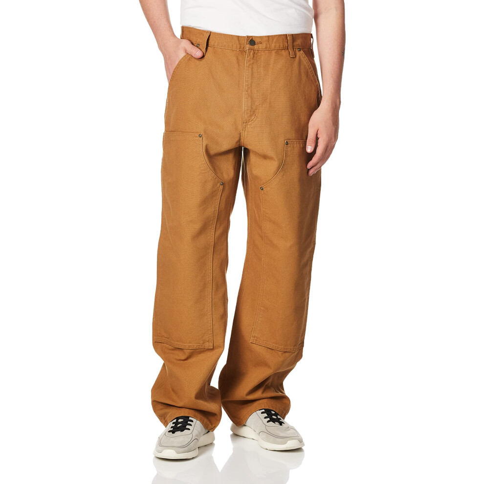 Carhartt Men's Loose Fit Washed Duck Double-Front Utility Work Pant  B