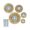 BlueSpot WIRE BRUSH 5PC DRILL WIRE WHEEL CUP FLAT BRUSH METAL CLEANING RUST SANDING DR171 3