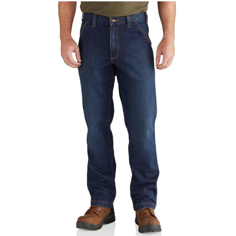 Carhartt mens Rugged Flex Relaxed Straight Leg Jean (Big & Tall) Work