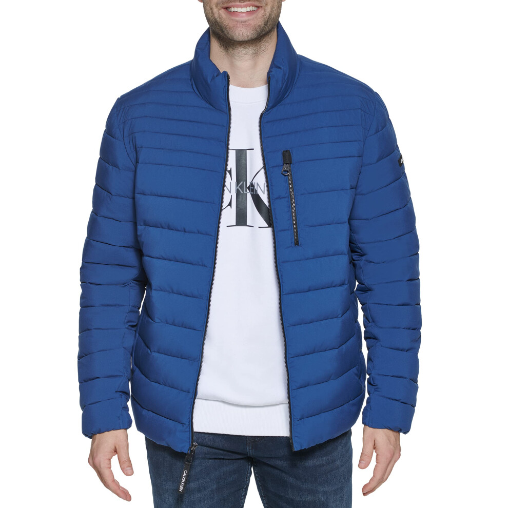 Calvin Klein Men's Lightweight Water Resistant Packable Down Puffer Ja