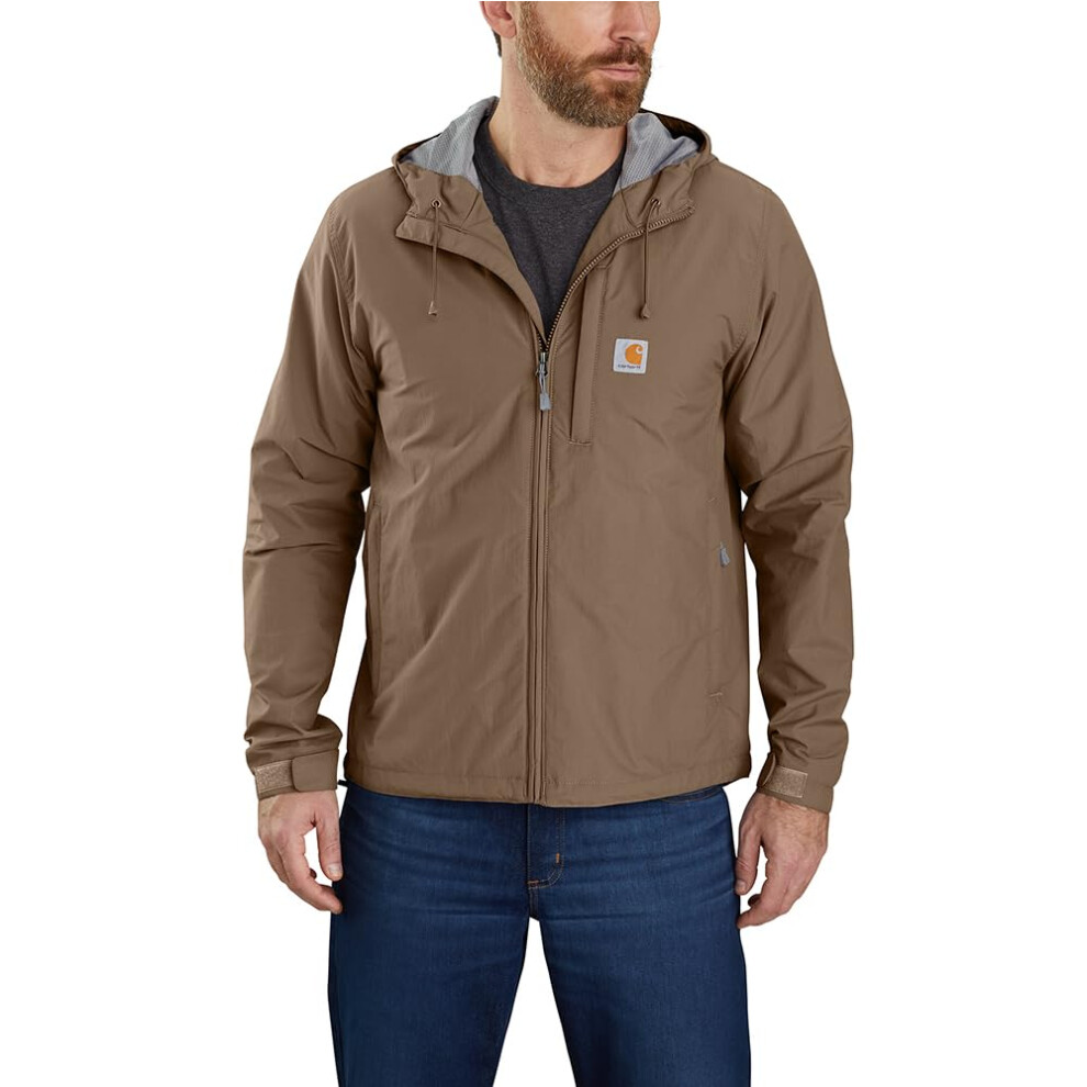 Carhartt Men's Rain Defender Relaxed Fit Lightweight Jacket  Flaxseed