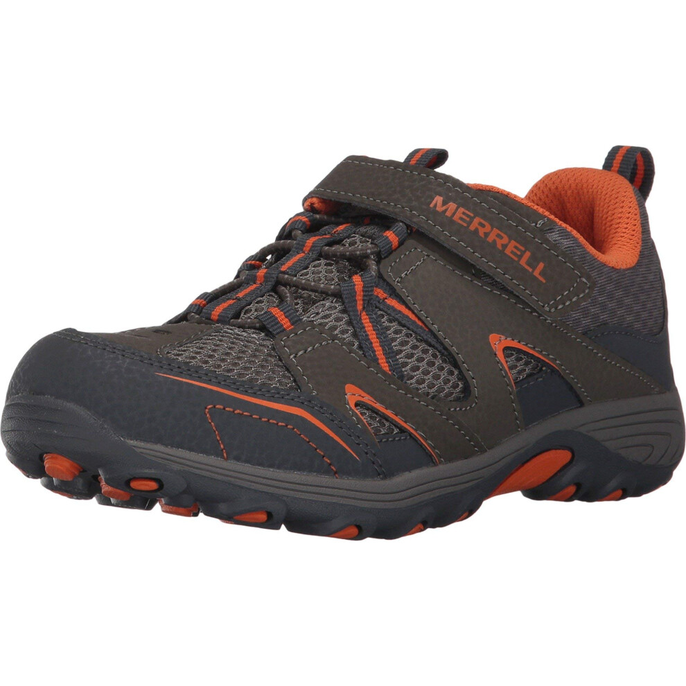 Merrell unisex child Trail Chaser Hiking Sneaker  Gunsmoke/Orange  7 B