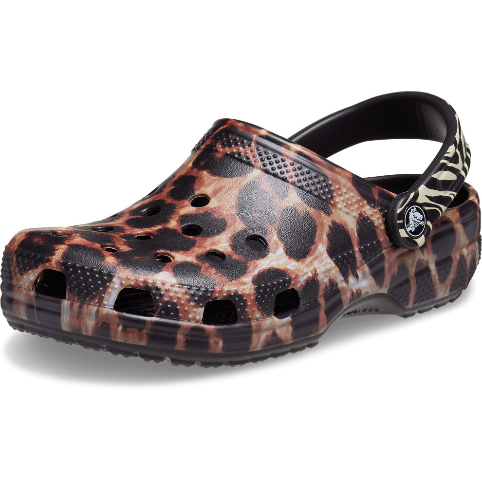 Crocs Unisex-Adult Classic Animal Print Clogs | Zebra and Leopard Shoe