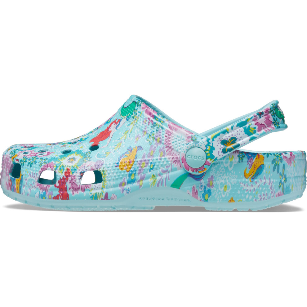 Crocs Unisex Classic Disney x Vera Bradley Little Mermaid Clogs  Pure