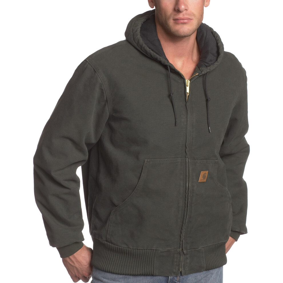 Carhartt Men's Big & Tall Quilted Flannel Lined Sandstone Active Jacke