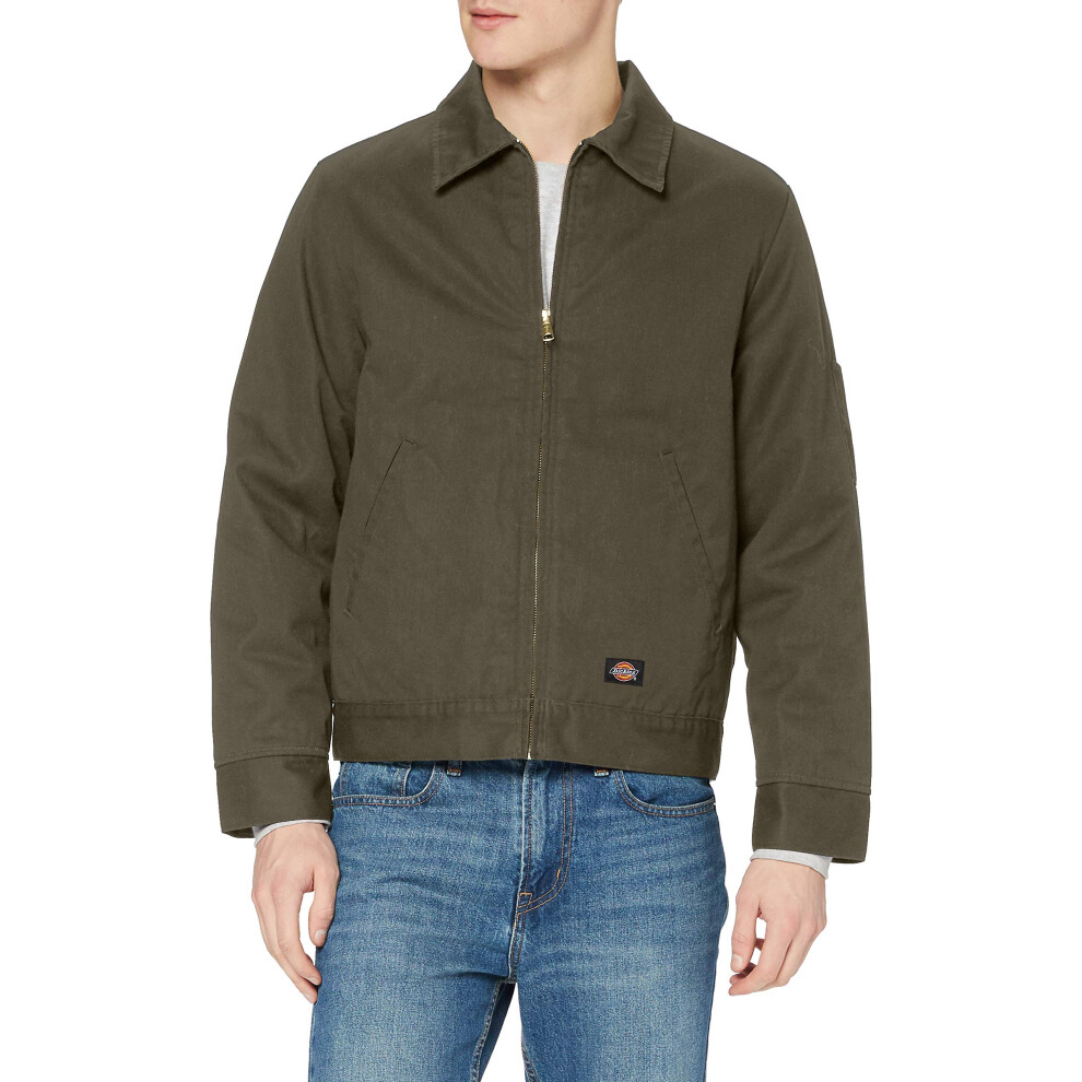 Dickies Men's Lined Eisenhower Jacket  Moss  Medium