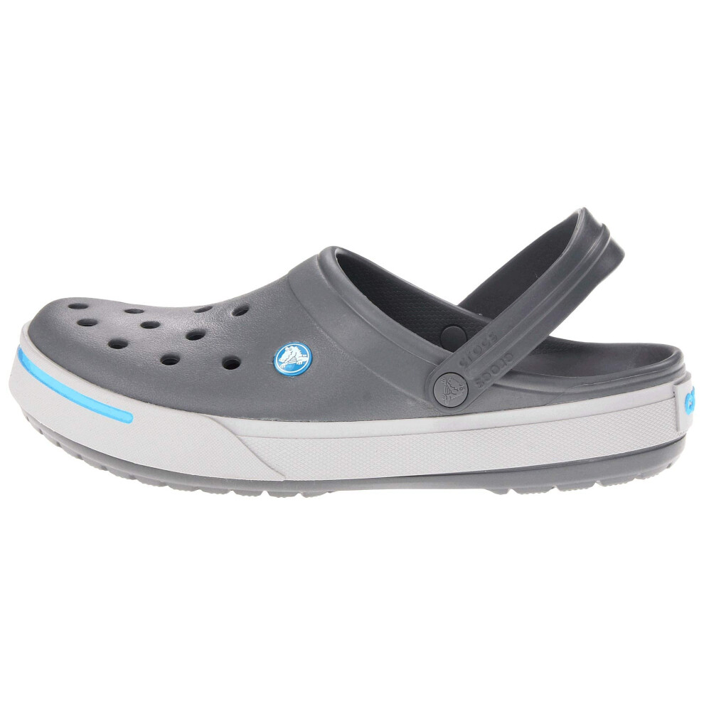 Crocs Unisex-Adult Crocband 2 Clogs  Charcoal/Light Grey  12 Men/14 Wo