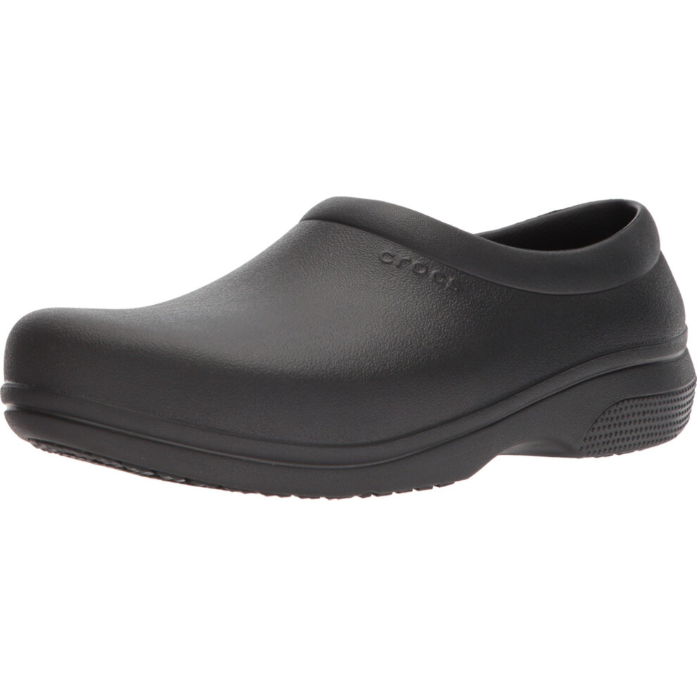 Crocs unisex adult Crocband Strap Flip K Clog  Black  8 Women 6 Men US