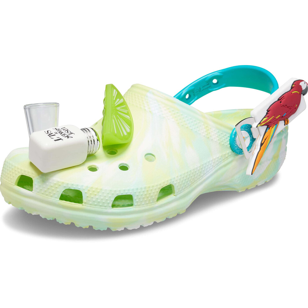 Crocs Unisex-Adult Classic Margaritaville Clog  Lime Zest  12 Women/10