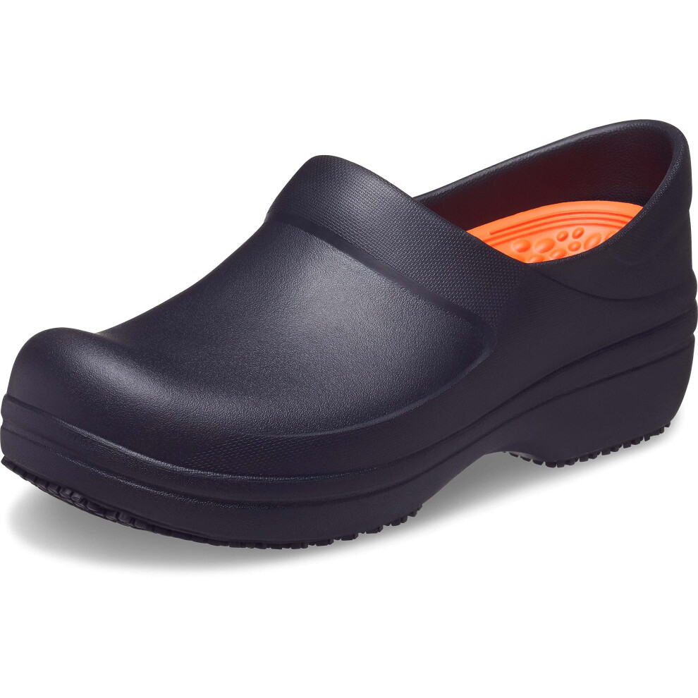 Crocs Women's Neria Pro II Clogs  Slip Resistant Work Shoes  Black  8