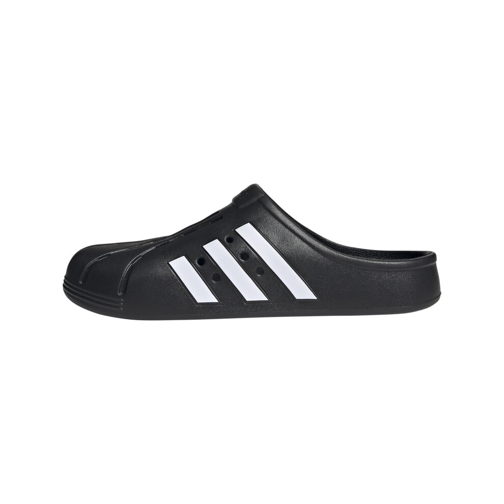 adidas Unisex Adilette Clogs Slide Sandal  Core Black/White/Core Black