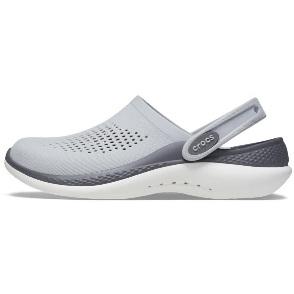 Crocs Unisex LiteRide 360 Clogs  Light Grey/Slate Grey  5 Men/7 Women