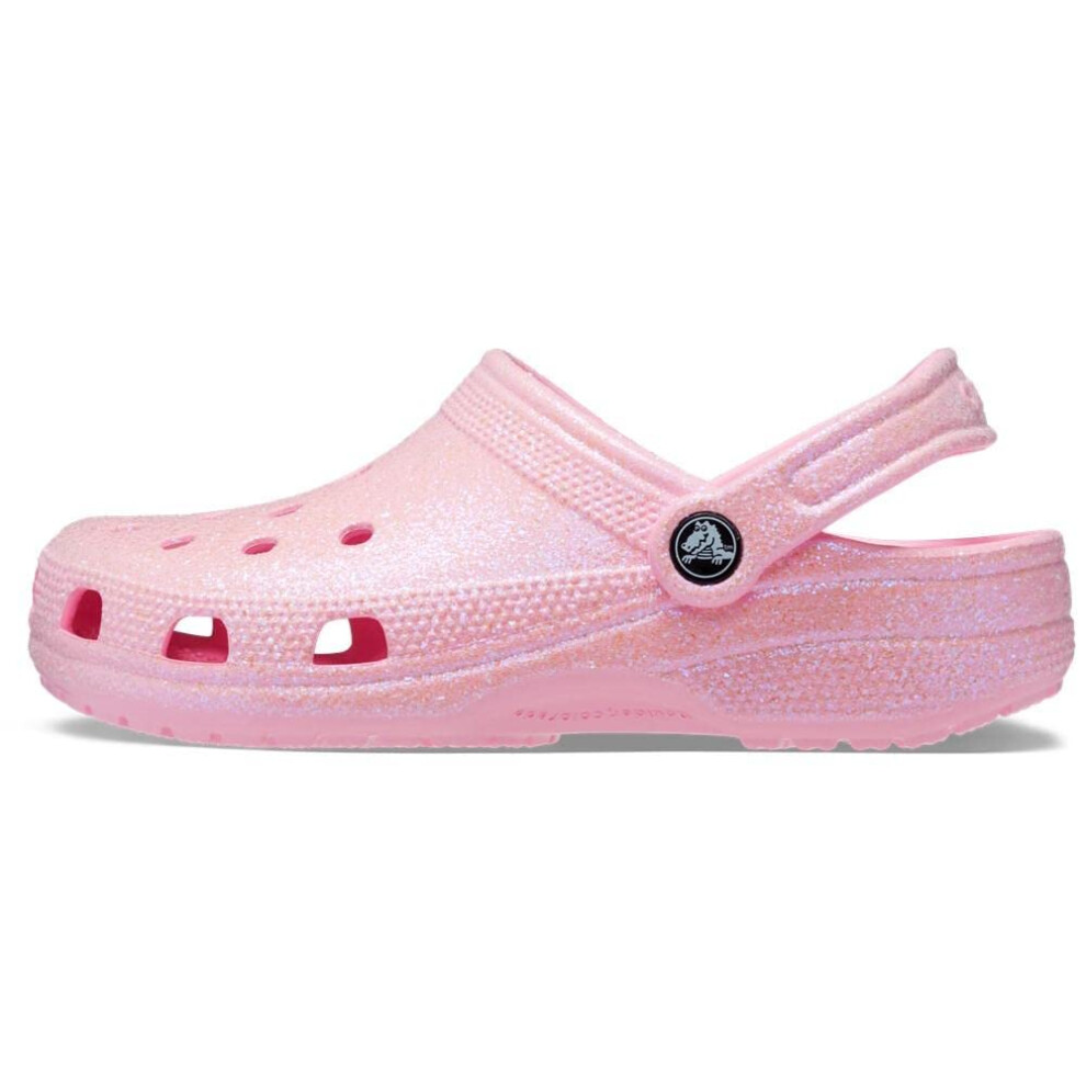 Crocs Unisex-Adult Classic Sparkly Clog  Metallic and Glitter Shoes  F