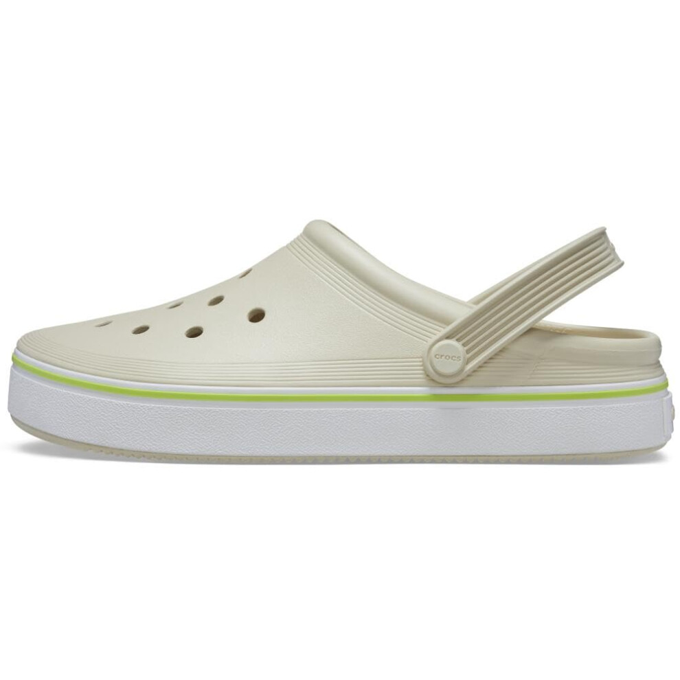 Crocs Unisex Off Court Clogs  Slip On Shoes  Bone  Numeric_7 US Men