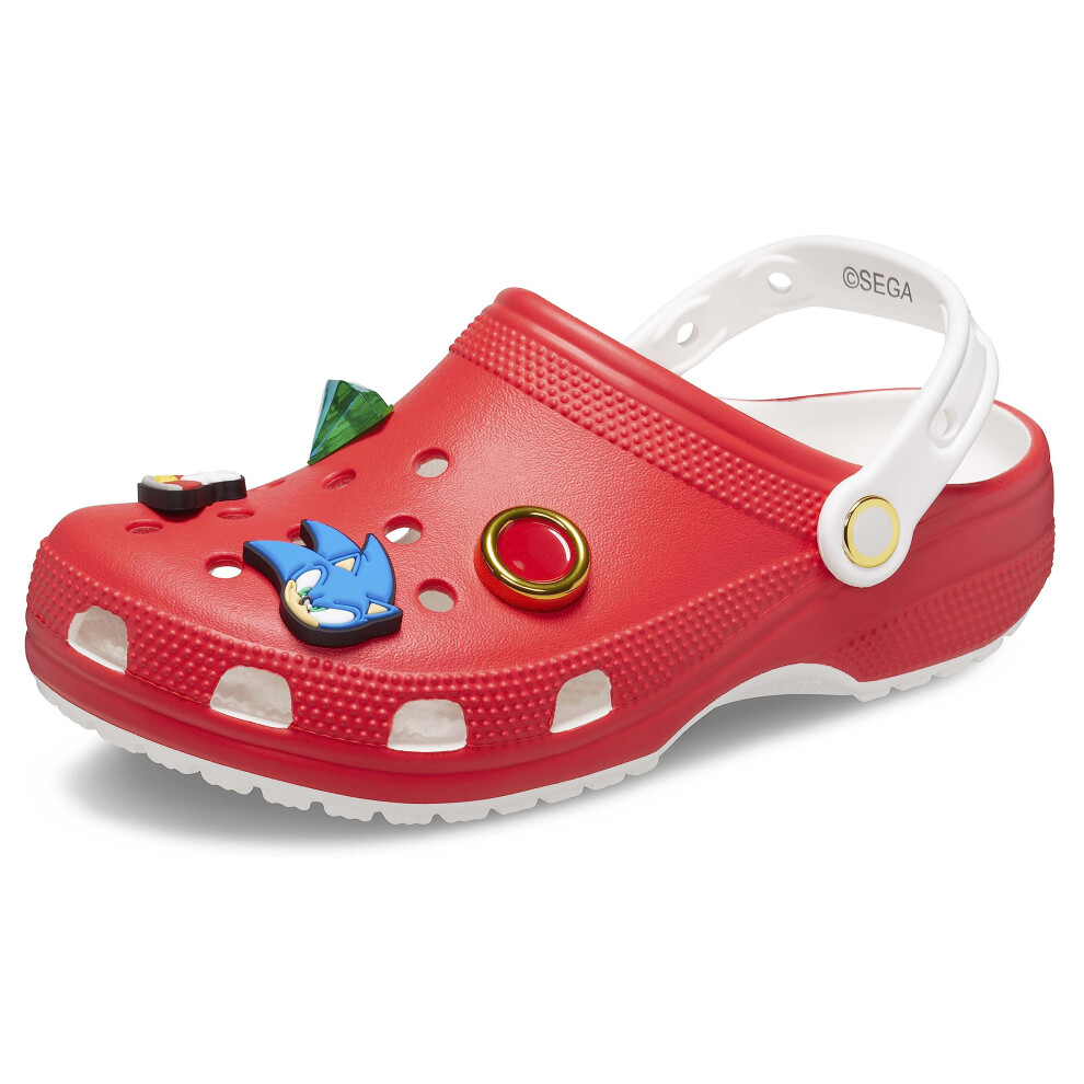 Crocs Unisex Sonic The Hedgehog Classic Clogs  Red  Numeric_12 US Men