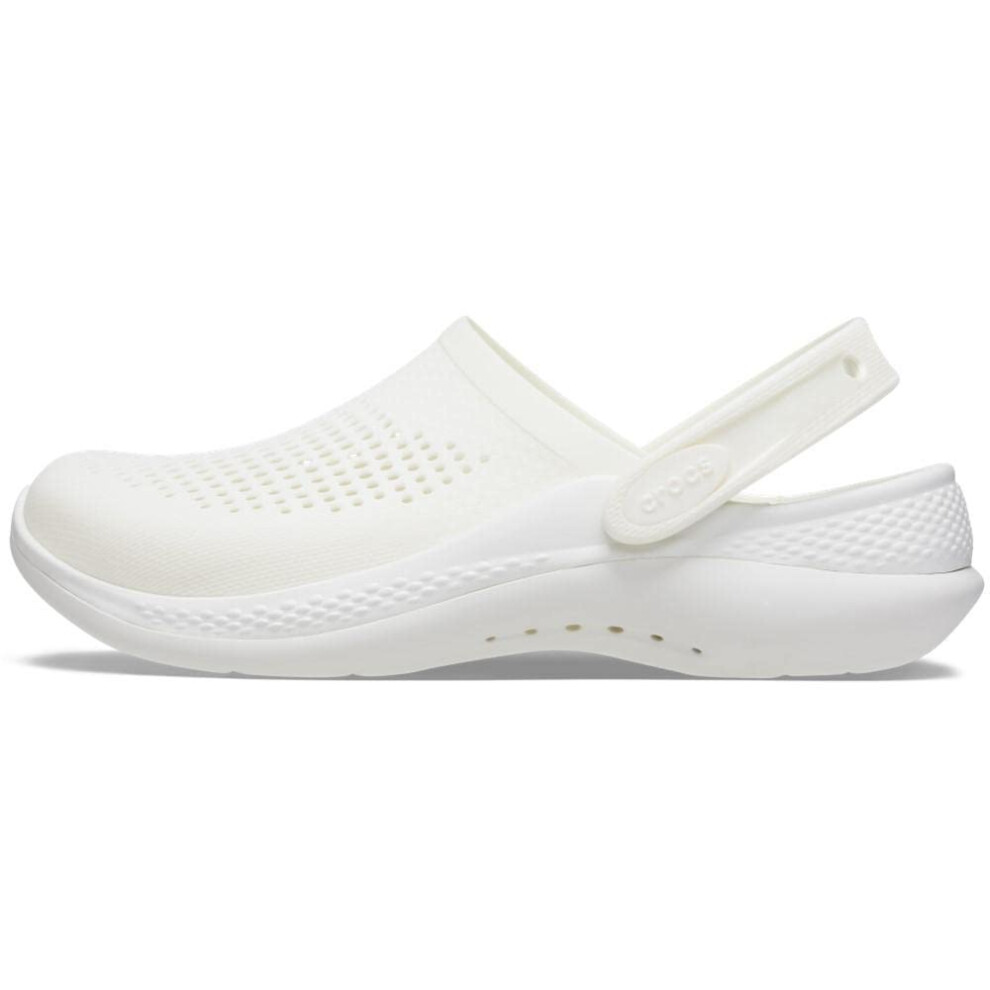 Crocs Unisex LiteRide 360 Clogs  Almost White/Almost White  10 Men/12