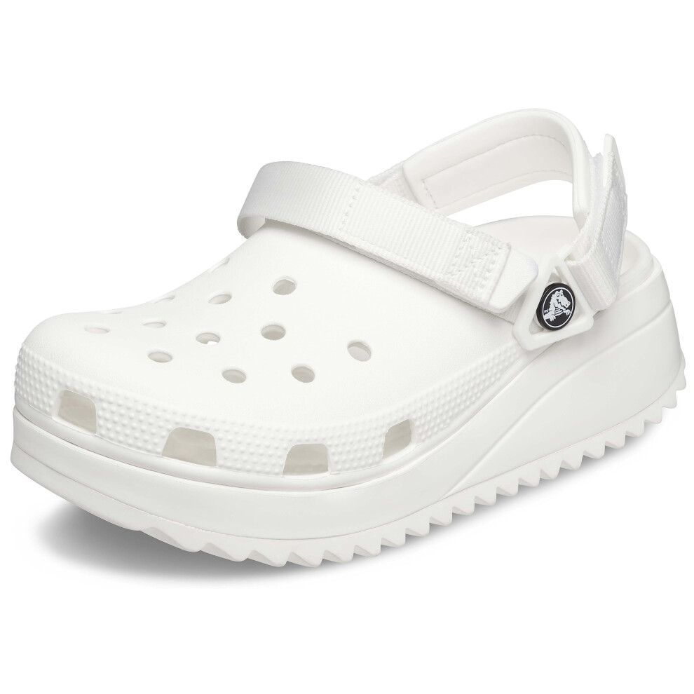 Crocs Unisex Classic Hiker Clogs White  Numeric_7 US Men