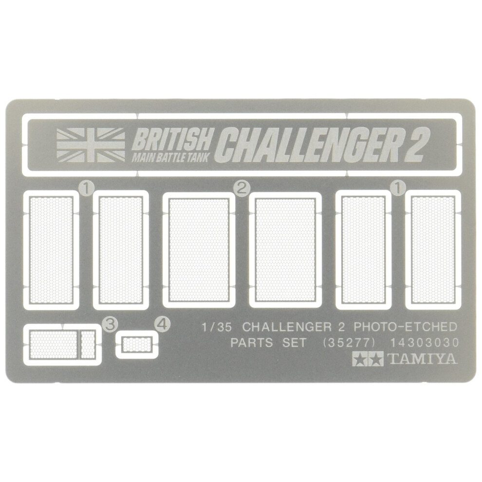 Tamiya Military Minatures Challenger 2 Photo-Etched Parts Set - 1:35 S