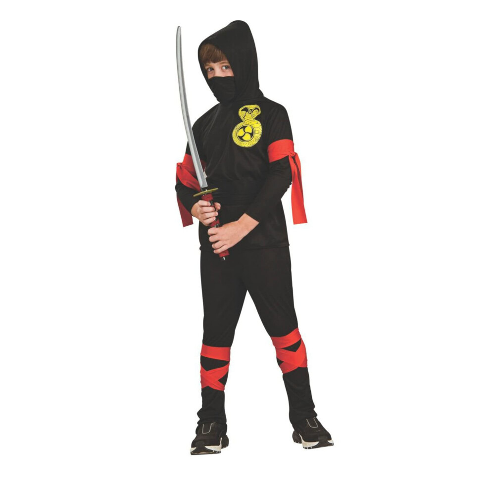 Haunted House Child's Black Ninja Costume  Small