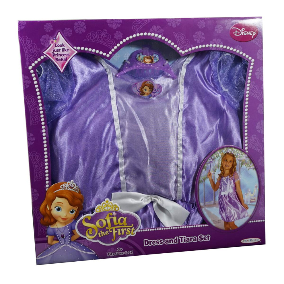 Disney Princess Sofia the First Dress and Tiara Set