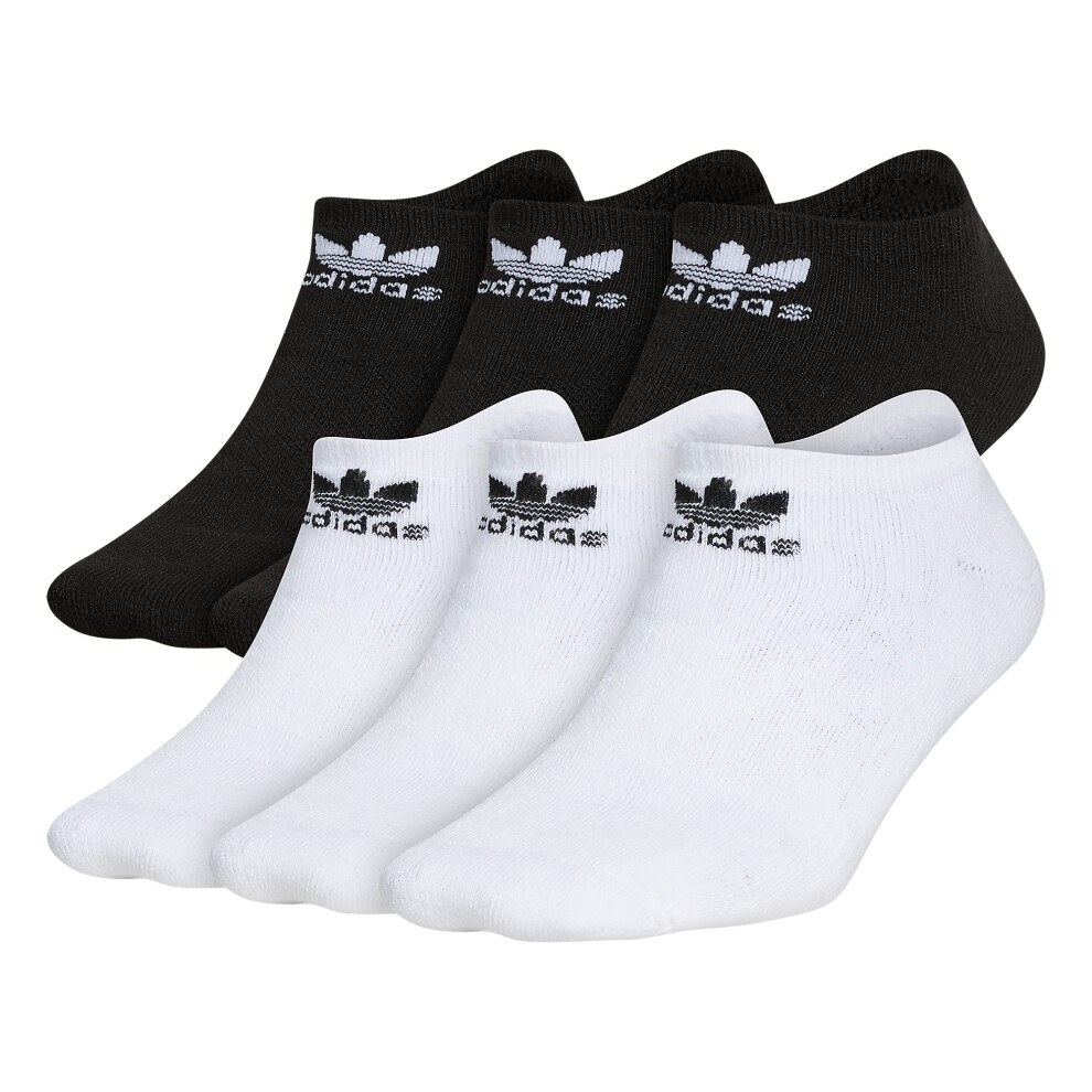 adidas Originals Kids-Boy's/Girl's Trefoil Cushioned No Show Socks (6-