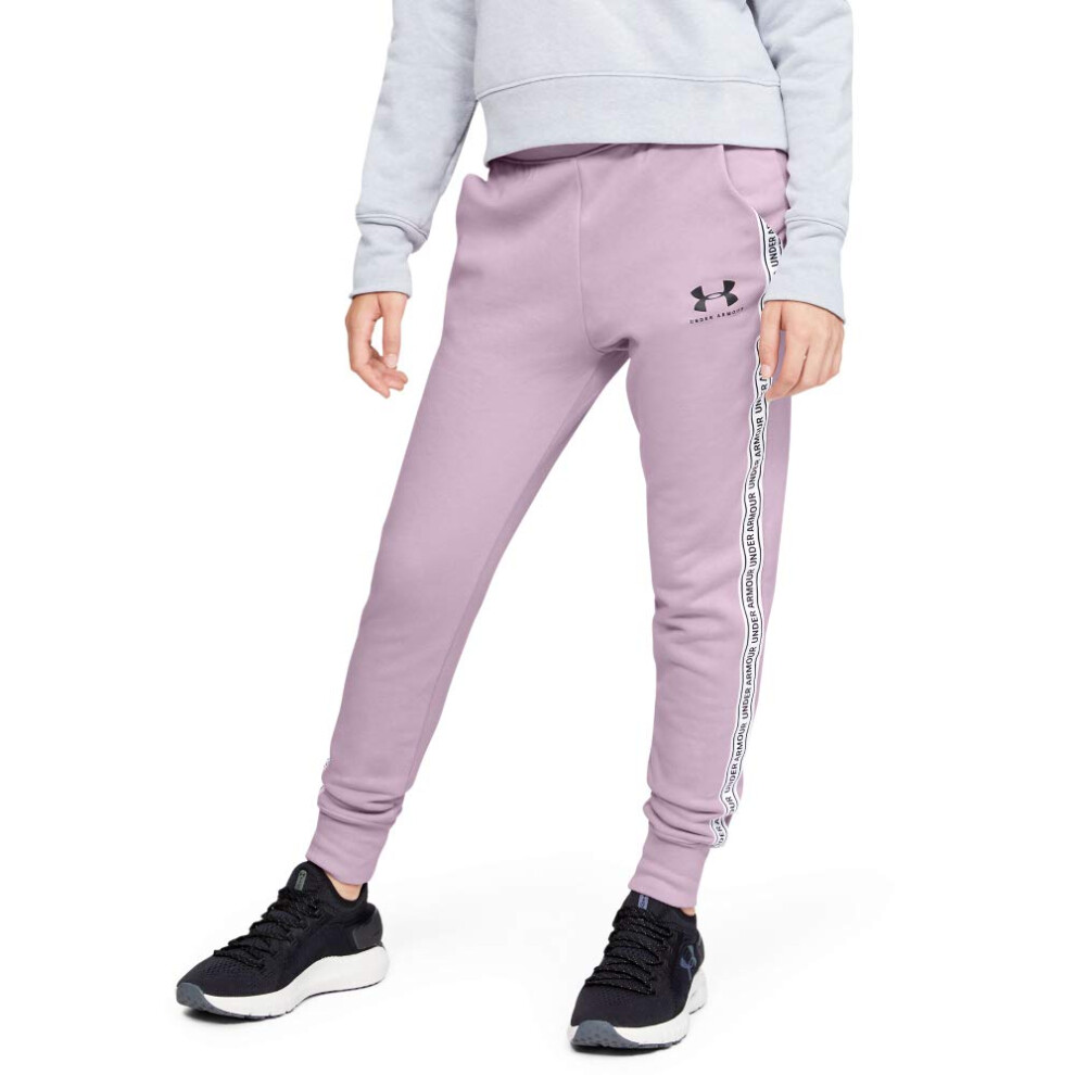 Under Armour Sportstyle Fleece Pant  Pink Fog (694)/Black  Youth X-Lar