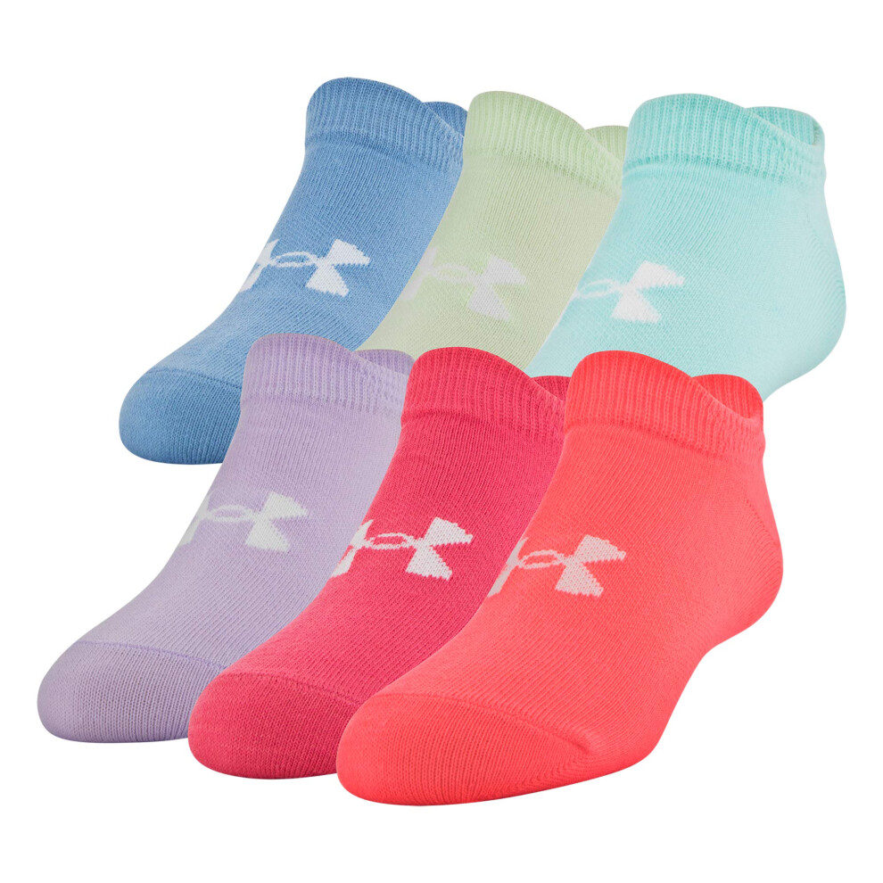 Under Armour Youth Essential 2.0 Lightweight No Show Socks  6-Pairs