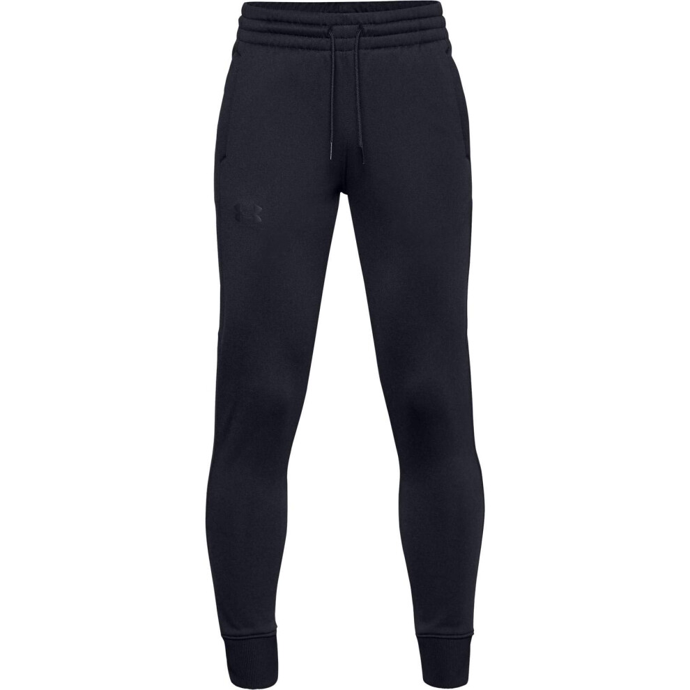 Under Armour Boys' Armour Fleece Joggers   Black (001)/Black   Youth L