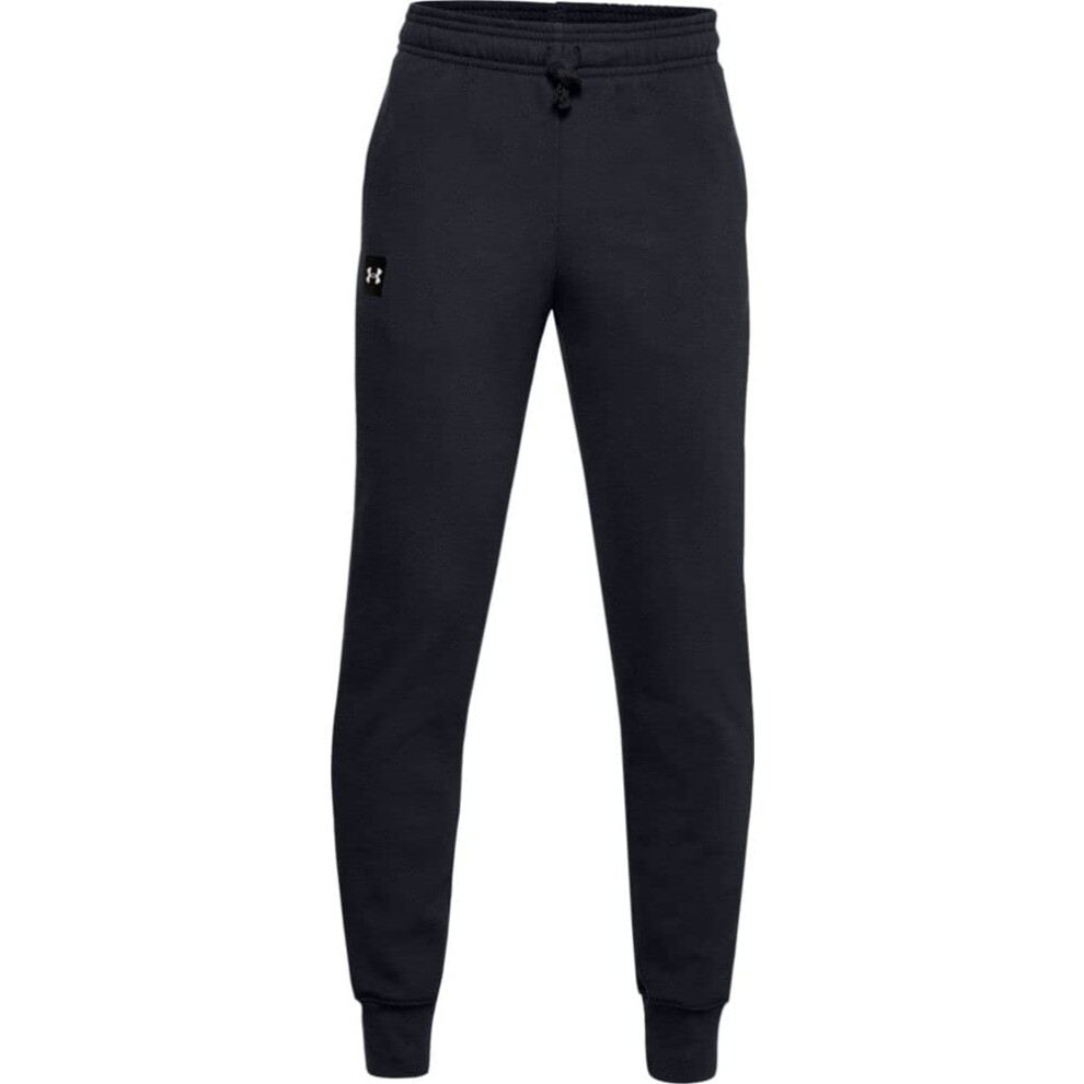 Under Armour Boys Rival Fleece Joggers   Black (001)/Onyx White   Yout