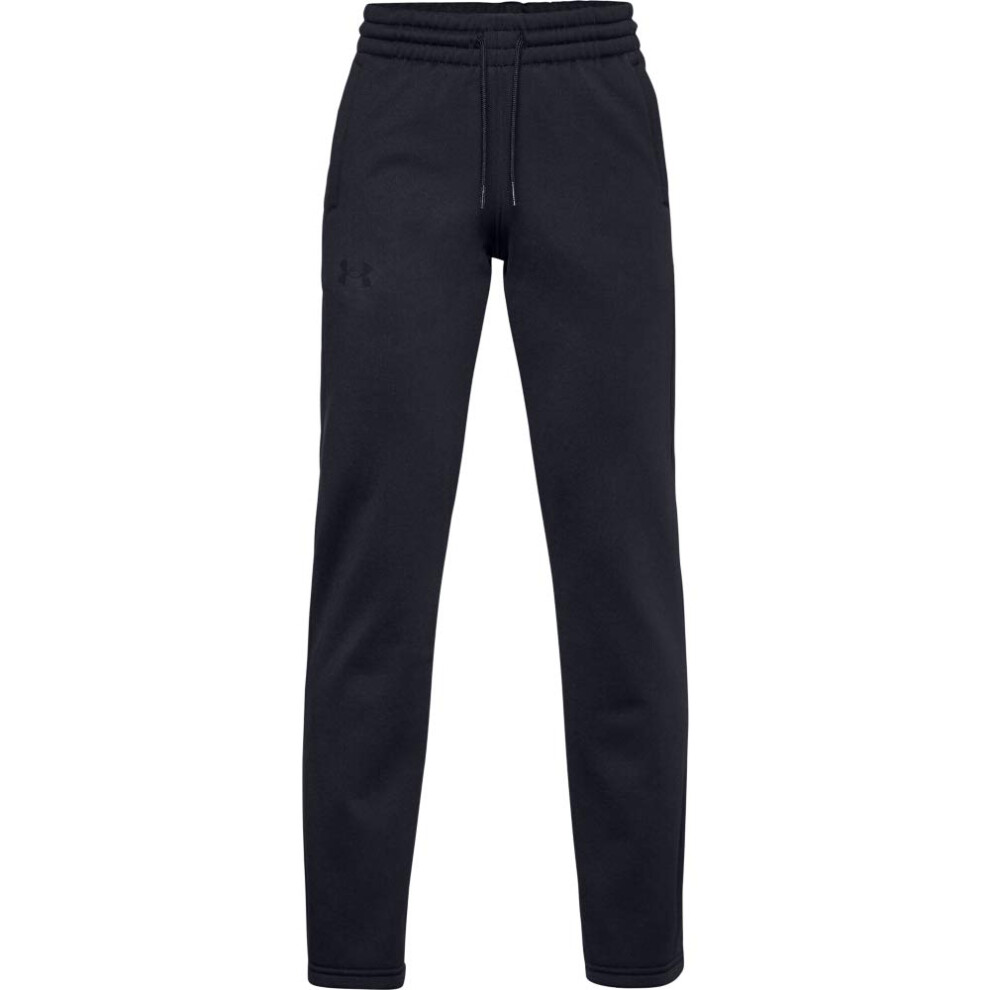 Under Armour Boys' Armour Fleece Pants   Black (001)/Black   Youth Lar