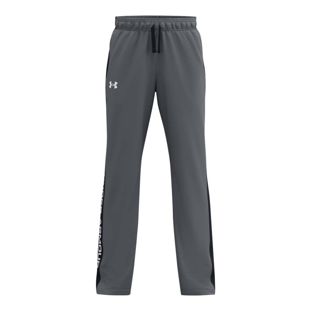 Under Armour Boys Brawler 2.0 Pants   Pitch Gray (012)/White   X-Large