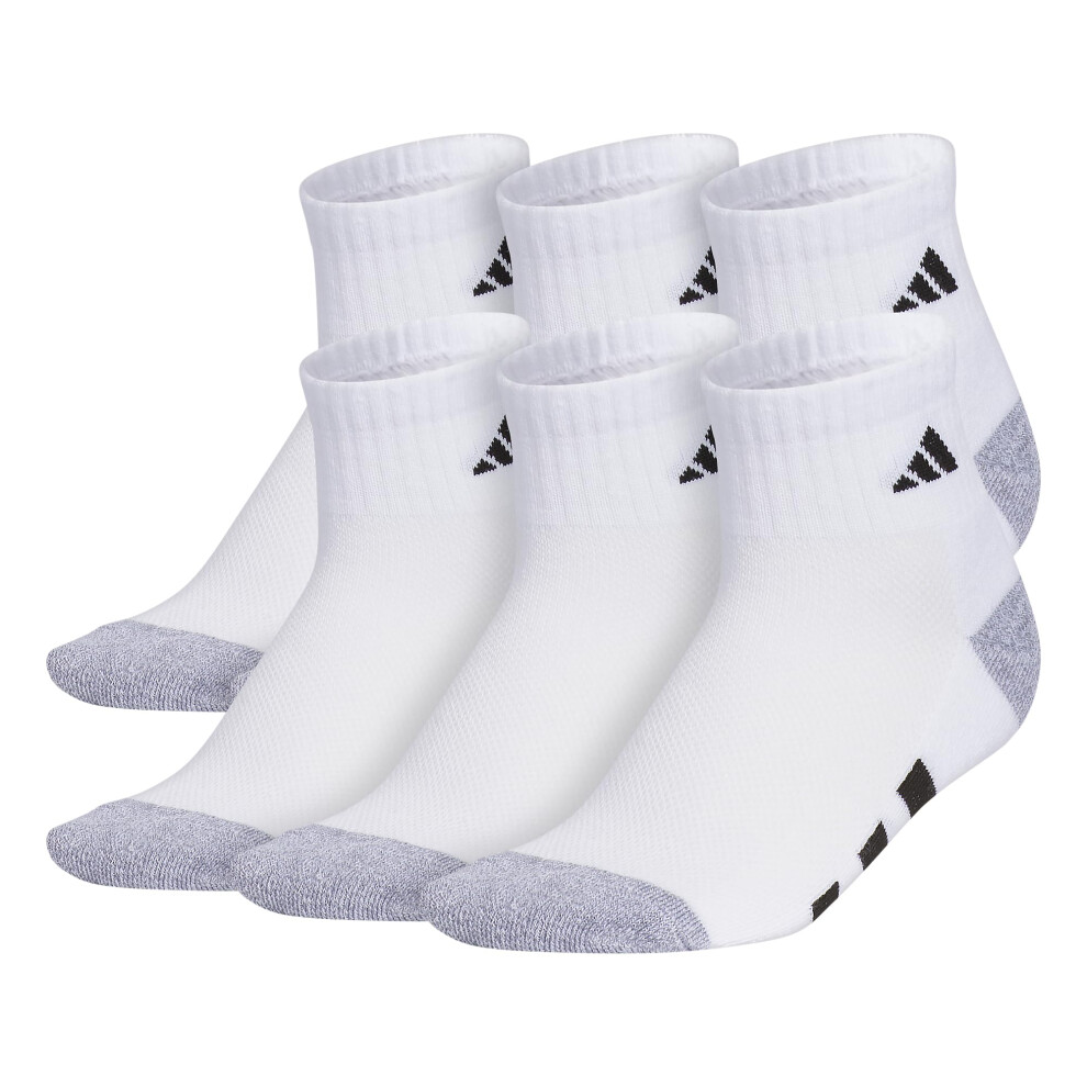 adidas Athletic Cushioned Quarter Socks (6-Pair) for Kids  Boys and Gi