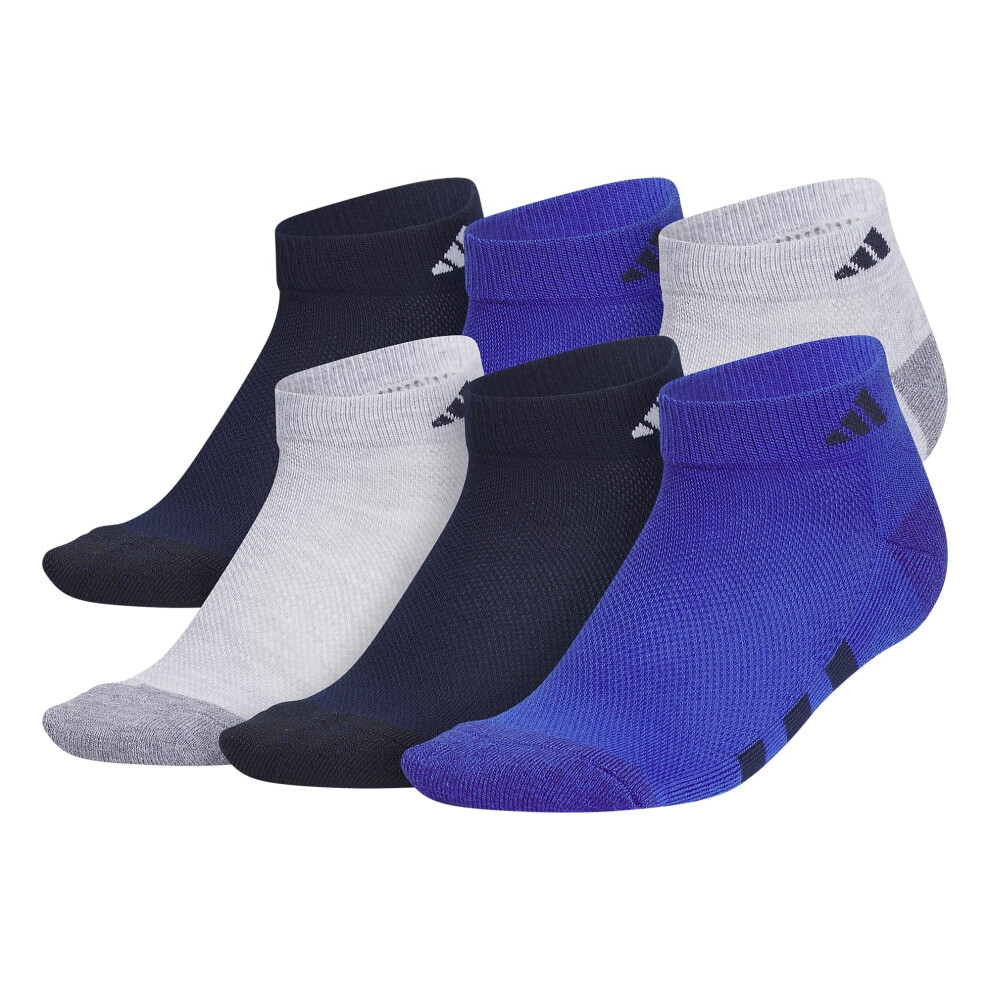 adidas Athletic Cushioned Low Cut Socks (6-Pair) for Kids  Boys and Gi