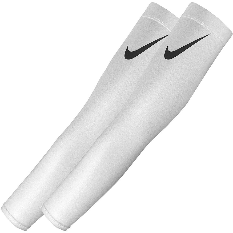 NIKE Pro Dri-FIT 3.0 Arm Sleeves  White (Adult S/M)