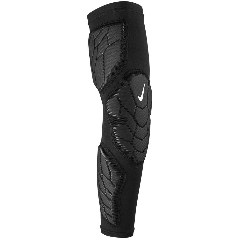 Nike Men's Pro Hyperstrong Padded Arm Sleeve 3.0  Black | Gray  S/M Ri