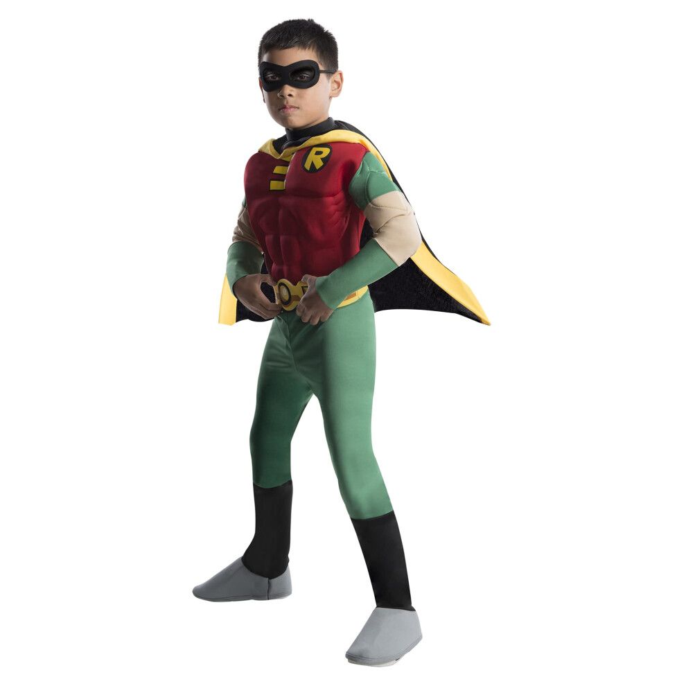 Rubies DC Comics Teen Titans Deluxe Muscle Chest Robin Costume  Small