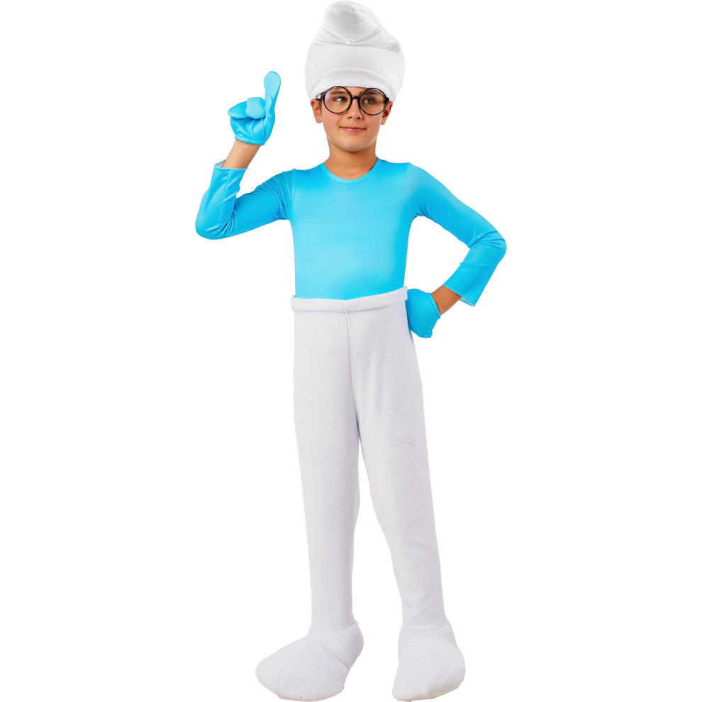 Rubie's Child's The Smurfs Costume Jumpsuit  As Shown  Medium