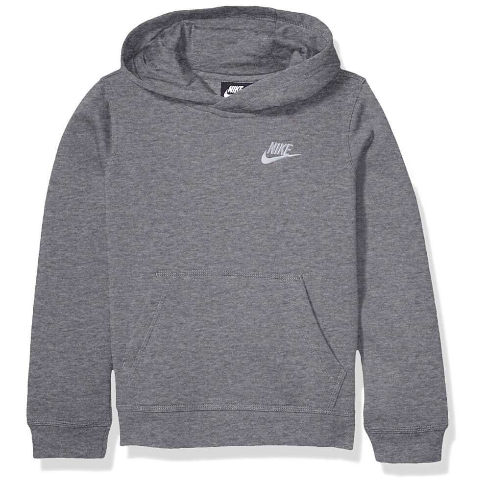 Nike Baby Boy's Club Fleece Pullover Hoodie (Toddler) Carbon Heather 4