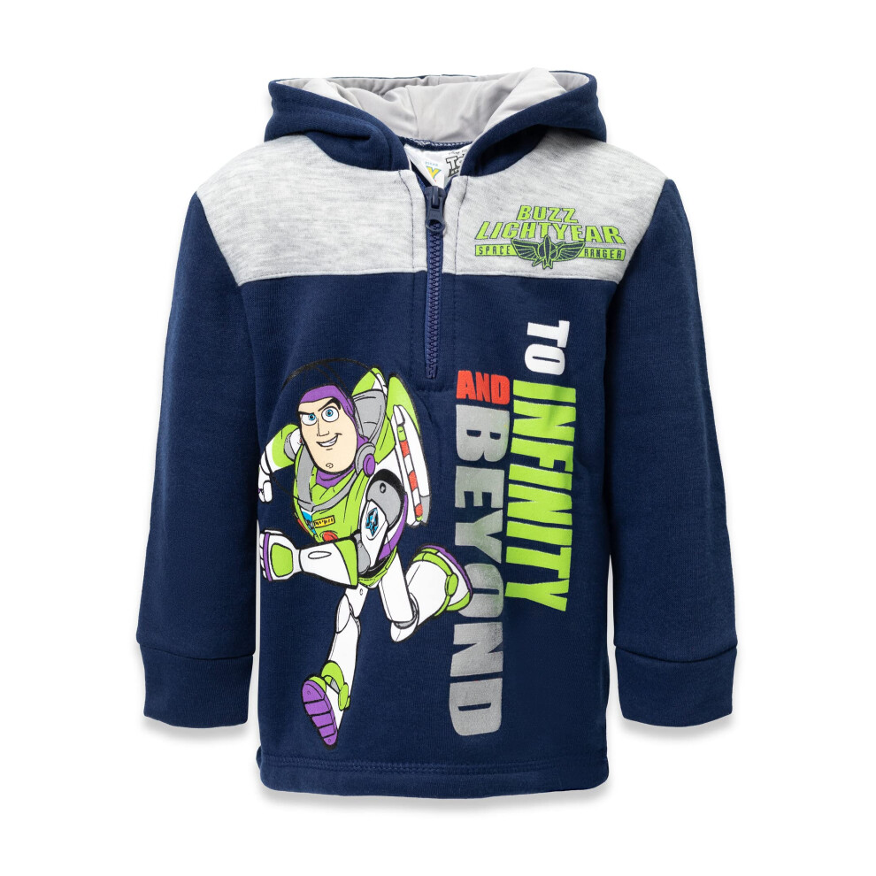 Disney Pixar Toy Story Buzz Lightyear Little Boys Half Zip Hoodie 6