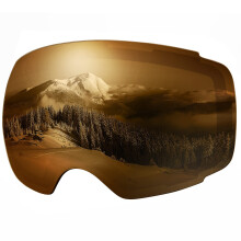 Lentille de Remplacement OutdoorMaster Ski Goggles PRO - 20+ Choix (VLT 25% Lentille Polarisée Marron)