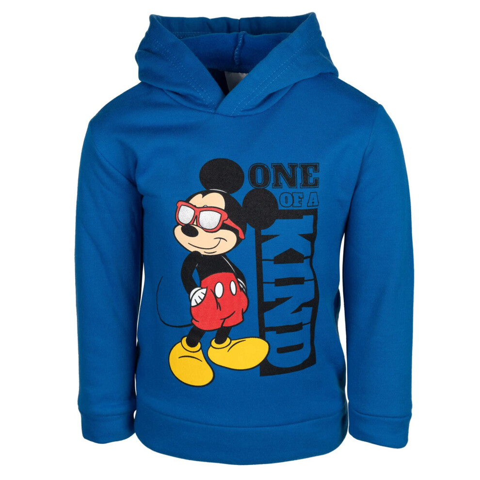 Disney Mickey Mouse Infant Baby Boys Fleece Pullover Hoodie Blue 18 Mo