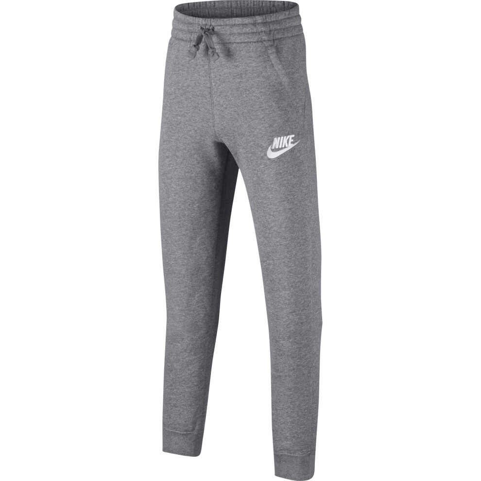 NIKE Sportswear Boys' Club Fleece Joggers  Carbon Heather/Cool Grey/Wh