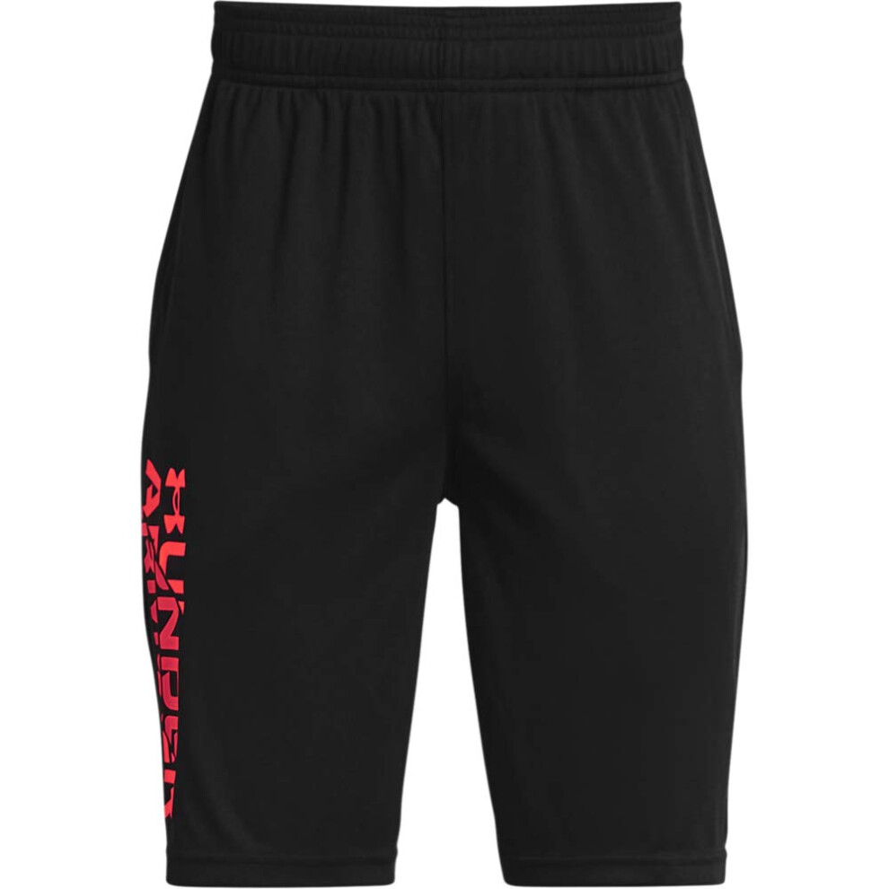 Under Armour boys Prototype 2.0 Wordmark Shorts   Black (001)/Beta   Y