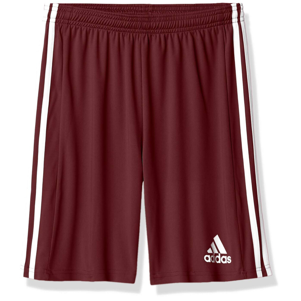 adidas boys Squad 21 Shorts Team Maroon/White Large