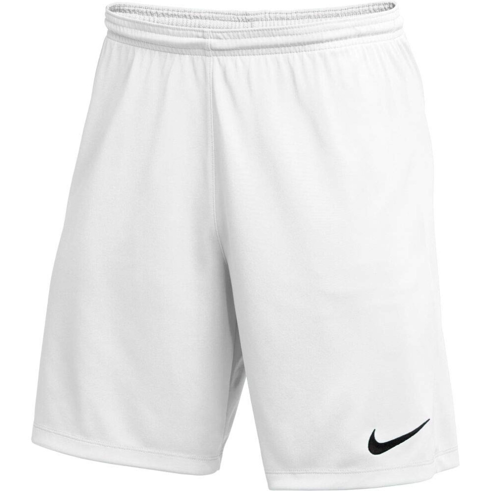 Nike Youth Park III Shorts (White/Black  Medium)