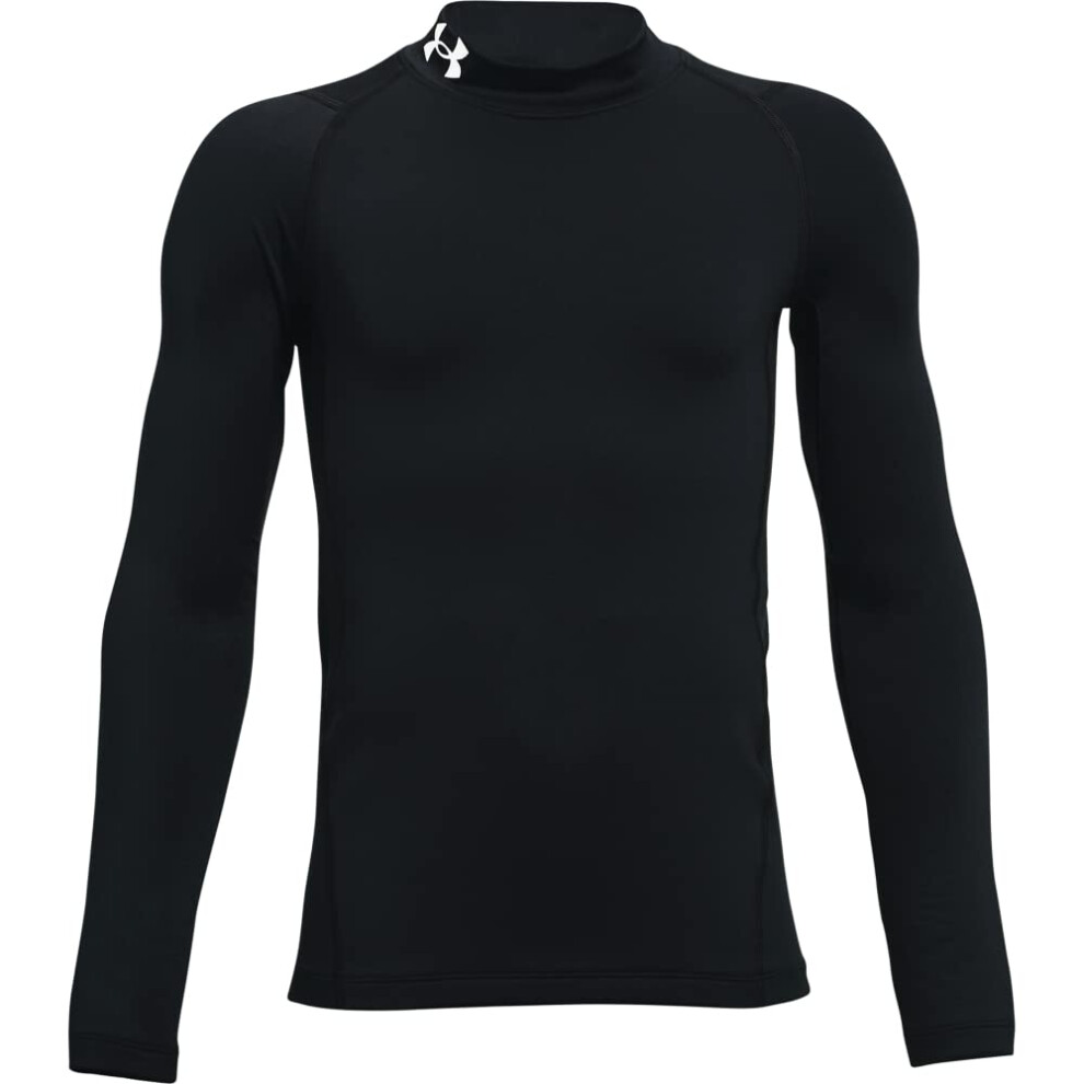 Under Armour Boys' ColdGear Armour Mock Long Sleeve T-Shirt  Black (00