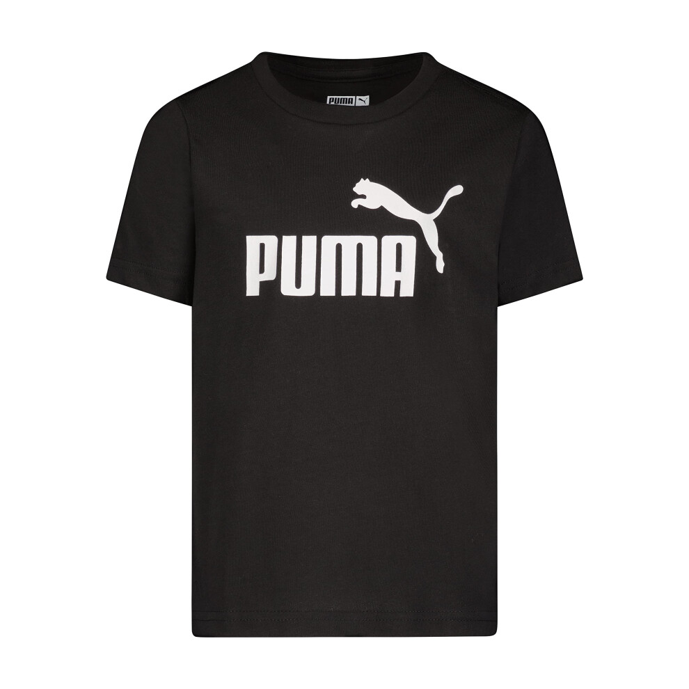 PUMA Boys' No. 1 Logo T-Shirt  Black  Medium