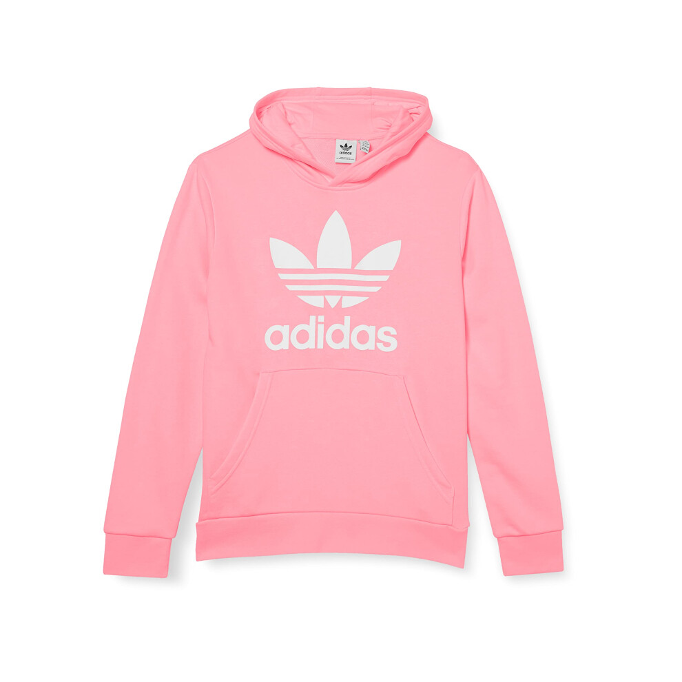 adidas Originals Kids' Trefoil Hoodie  Bliss Pink  Small